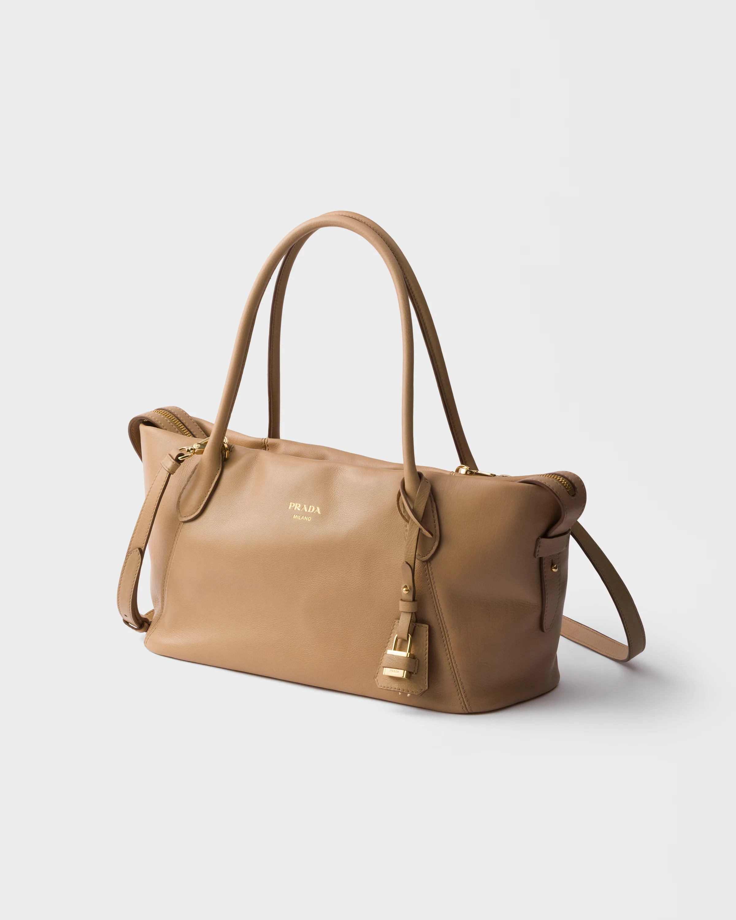 프라다 Prada Ouvert 라지 레더 토트백 1BG661_2HF2_F0036_V_OOO
