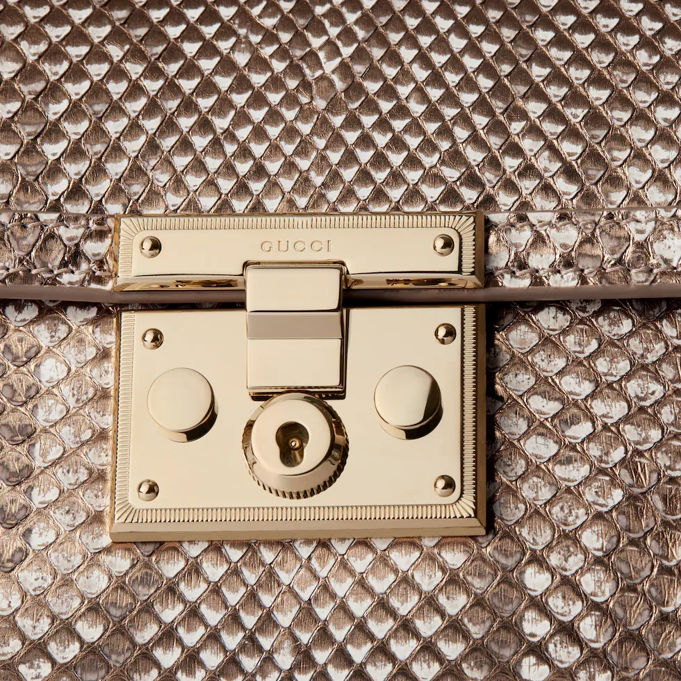구찌 Padlock 파이톤 스몰 탑핸들백 848884EABGO8631