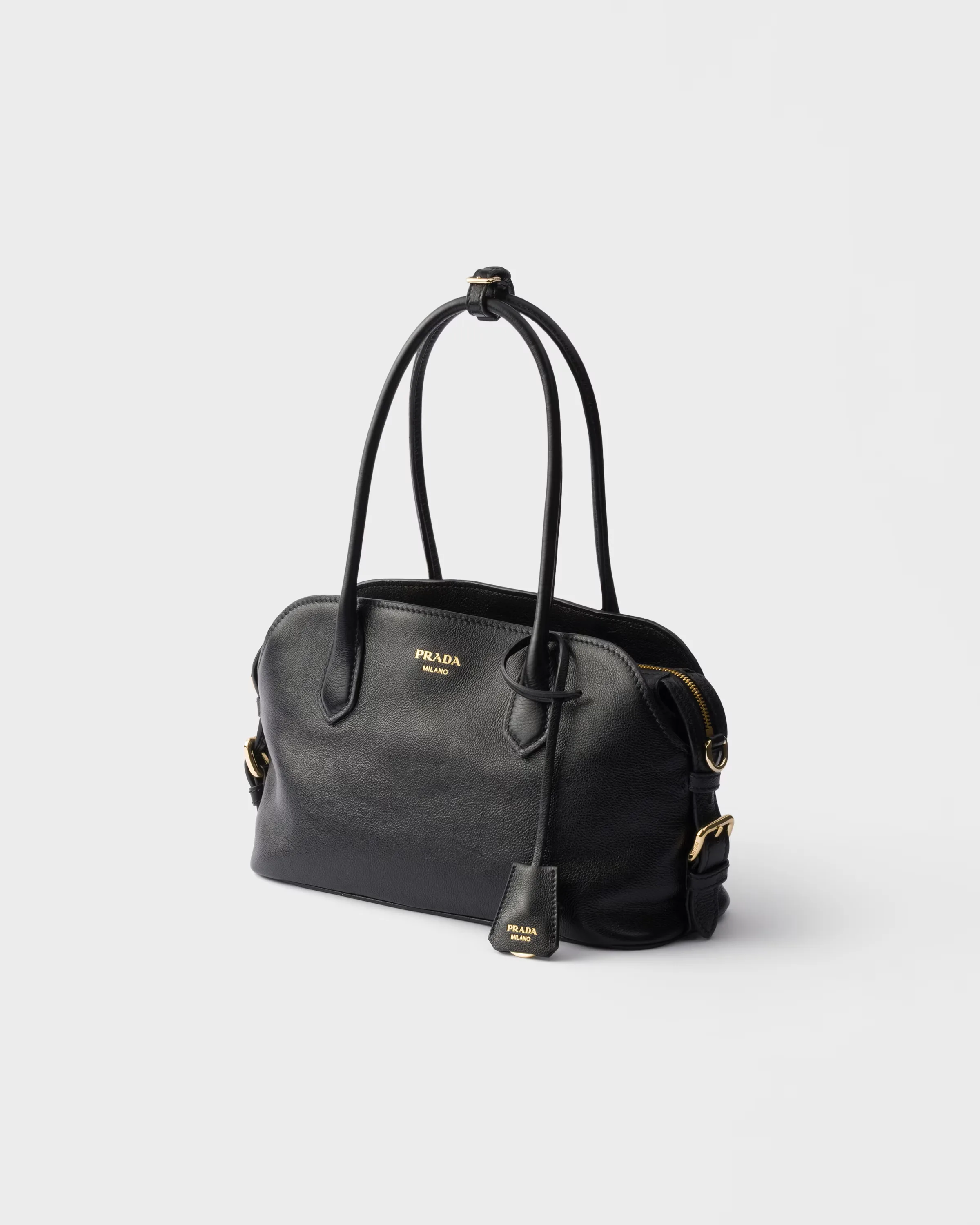 프라다 Prada Signet 미디엄 레더 토트백 1BG609_2HF2_F0002_V_DOO