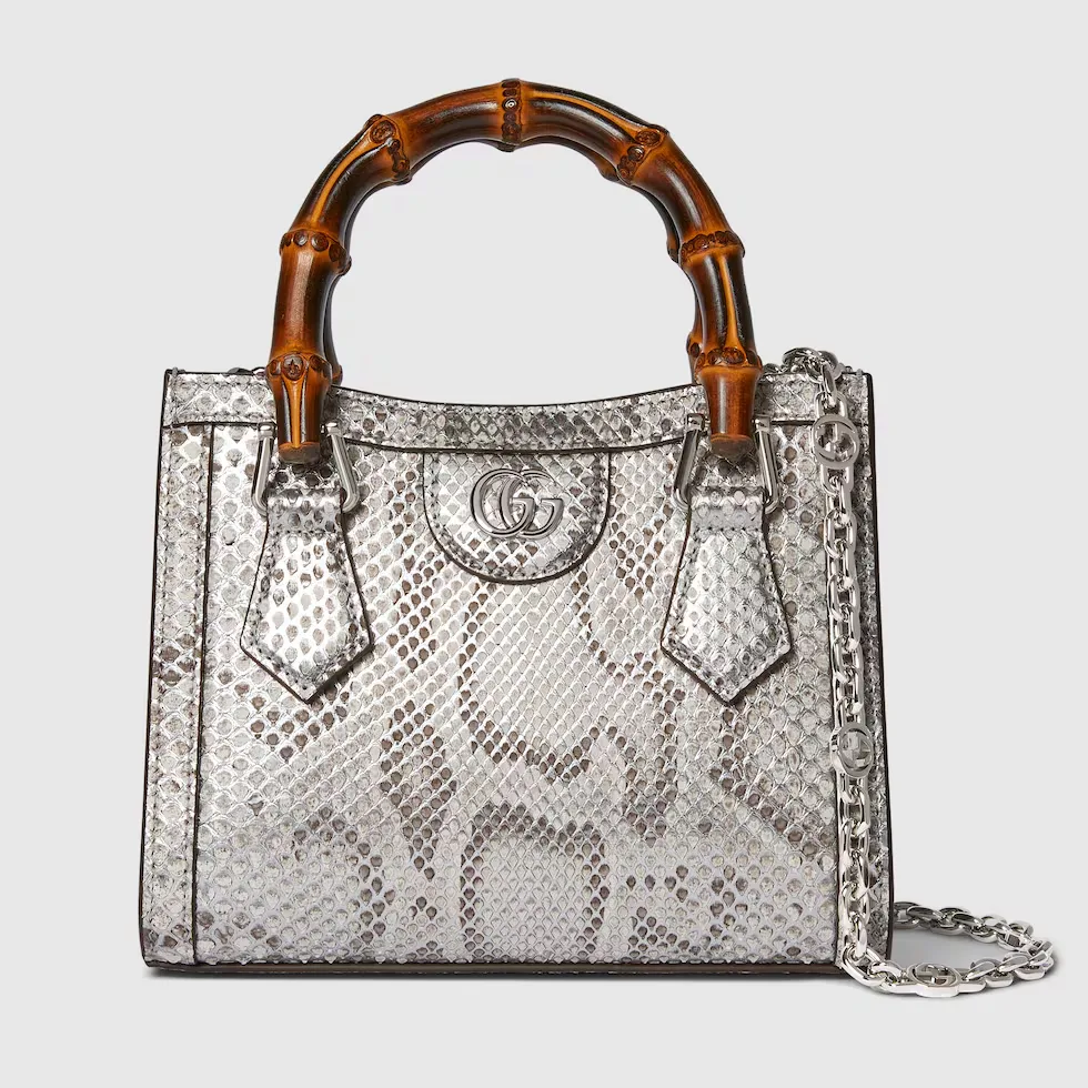 구찌 Gucci Diana 파이톤 스몰 토트백 675800EKN0G5734