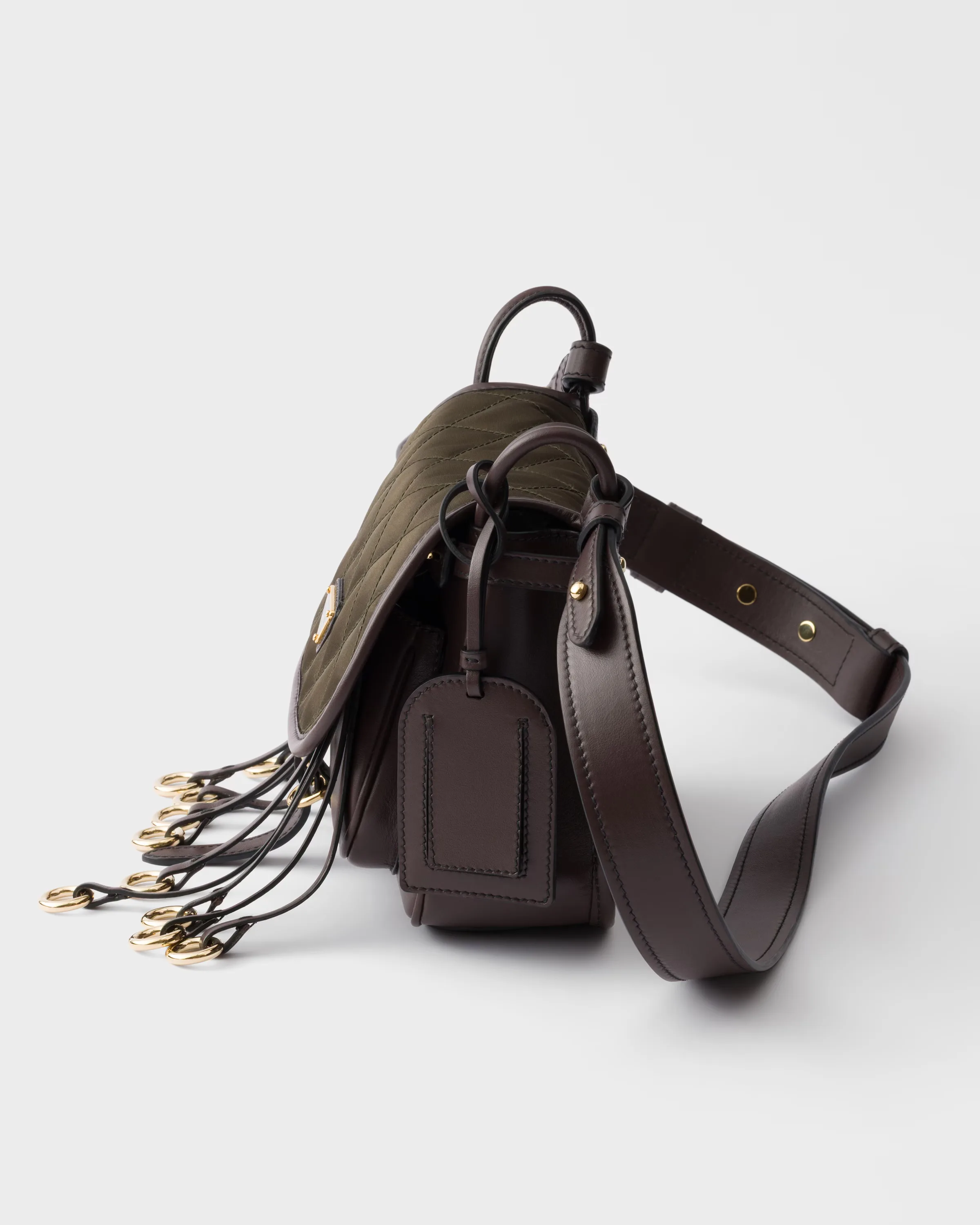 프라다 Prada Corsaire Re-Nylon & 레더 미니 숄더백 1BD412_2ZU8_F0002_V_OOU