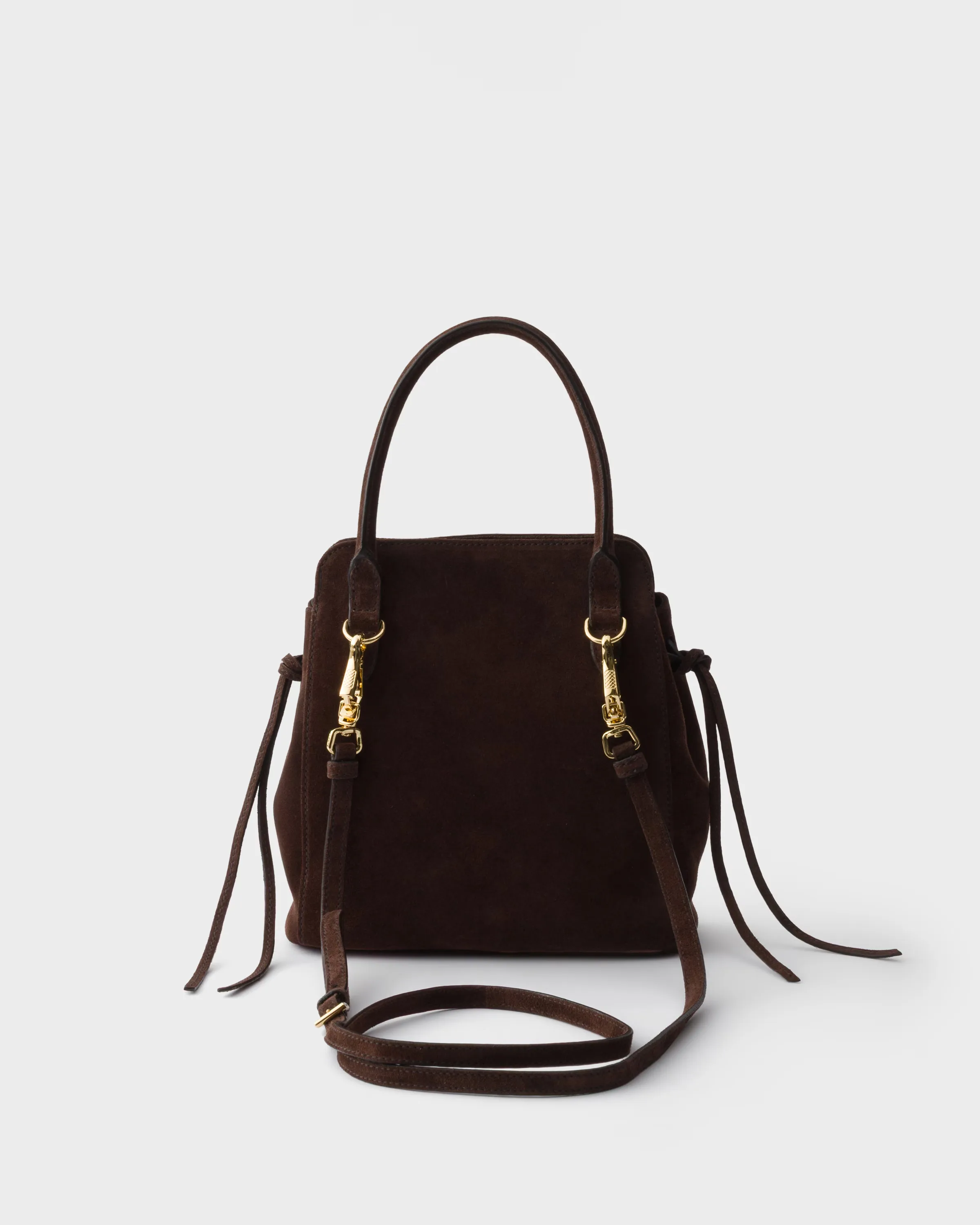 프라다 Prada Carry 미니 스웨이드 핸드백 1BA496_2C4S_F0003_V_OOM