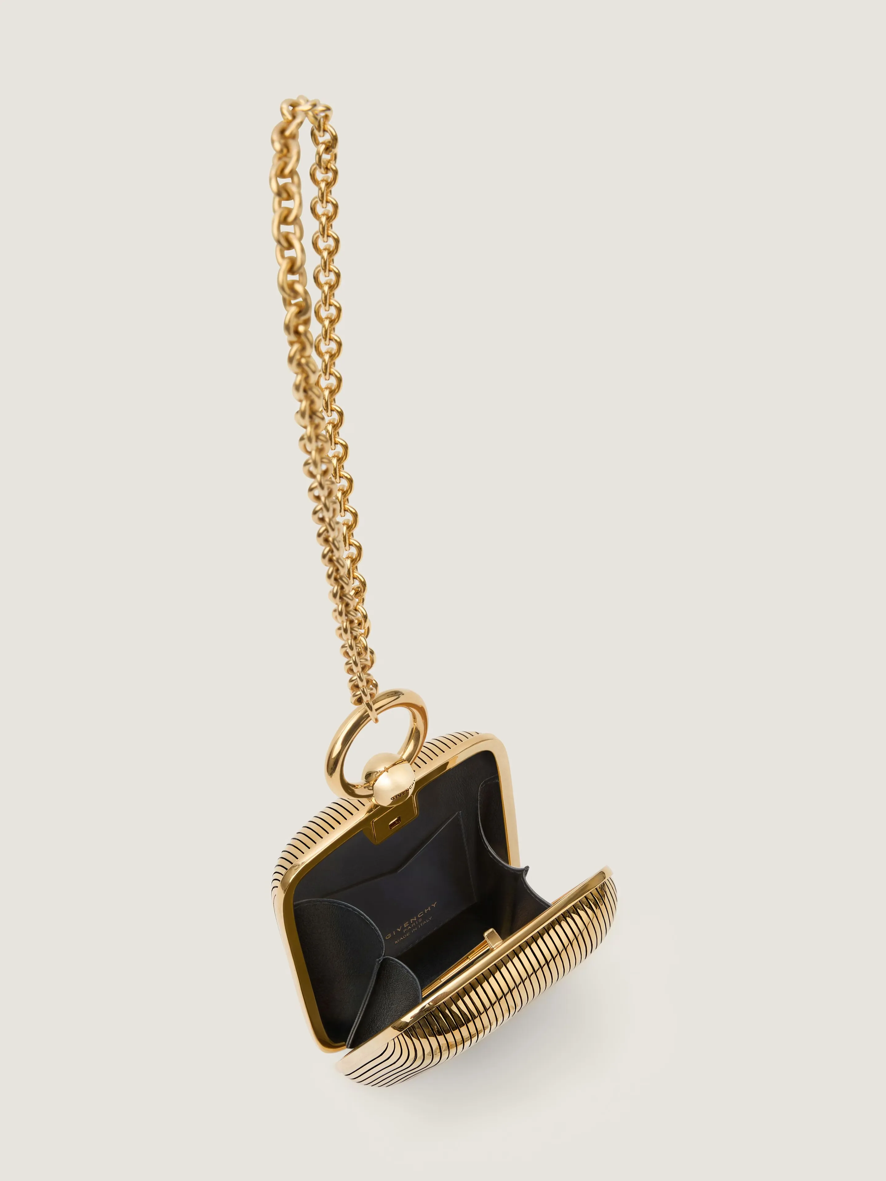 지방시 마이크로 이브닝 클러치 in metal with crystal jewel BB5151B2BQ-715