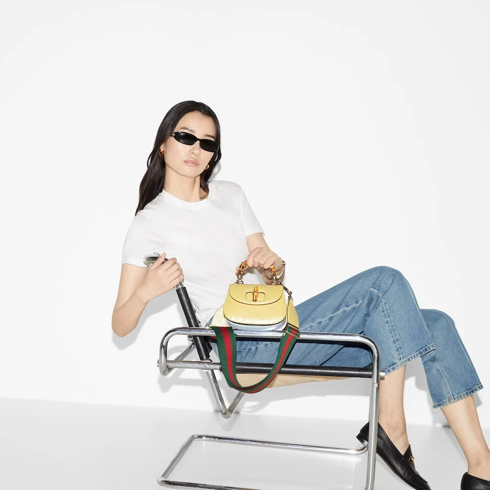 구찌 Gucci Bamboo 1947 오스트리치 미니백 686864EAA2F7441