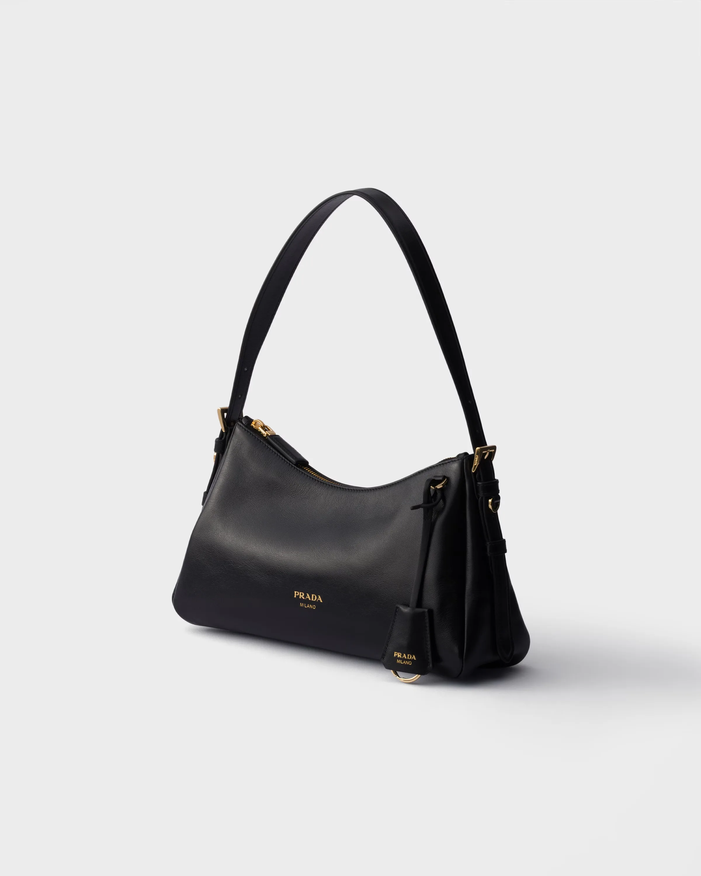 프라다 Prada Aimée 미디엄 레더 숄더백 1BC229_2ZRN_F0002_V_LEY