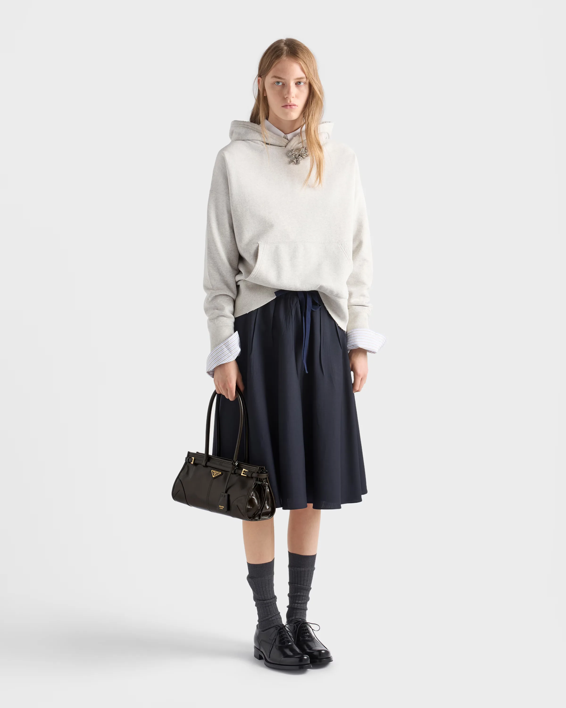 프라다 Prada Bonnie 미디엄 레더 백 1BA426_2CYR_F05VJ_V_MOM