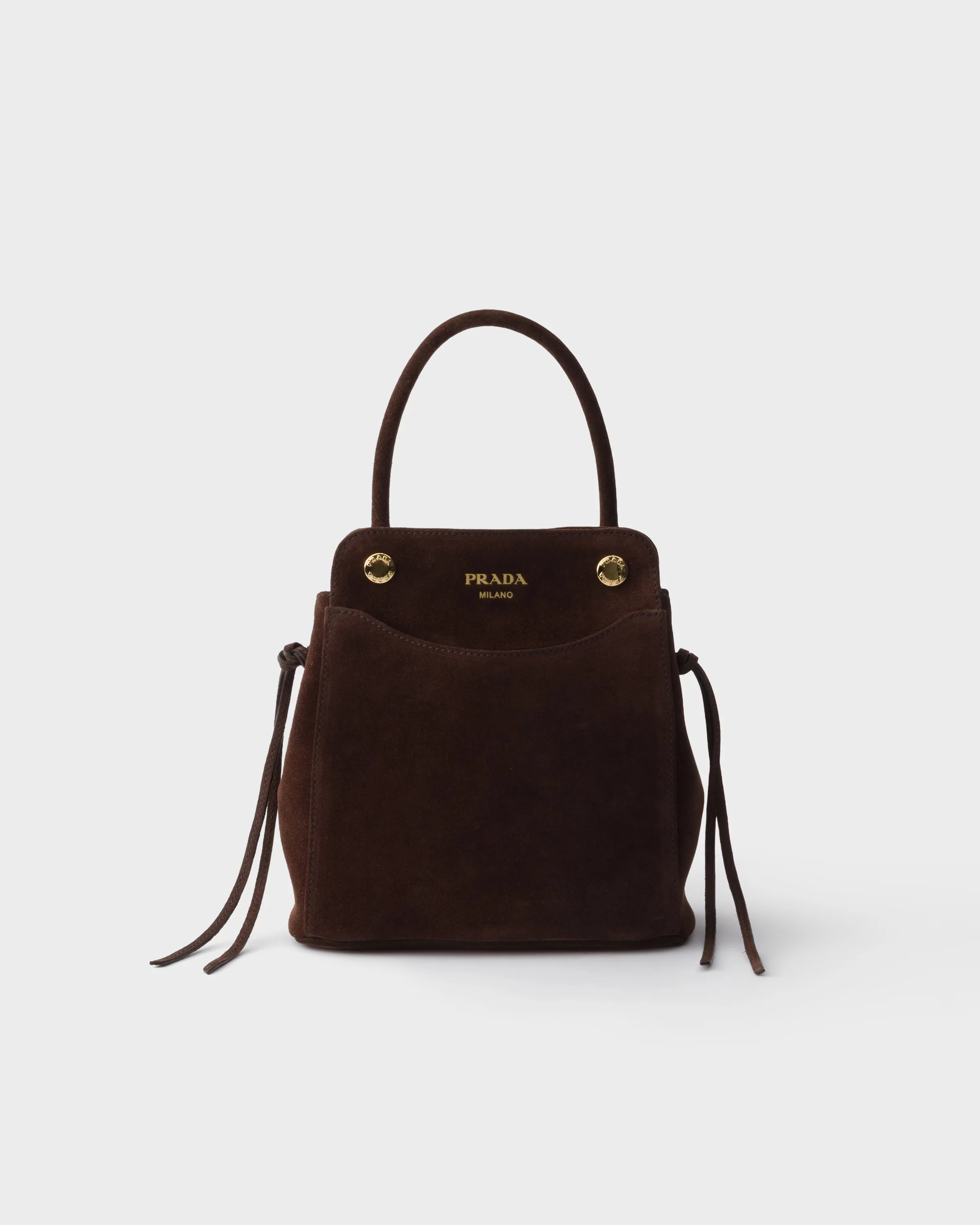 프라다 Prada Carry 미니 스웨이드 핸드백 1BA496_2C4S_F0003_V_OOM