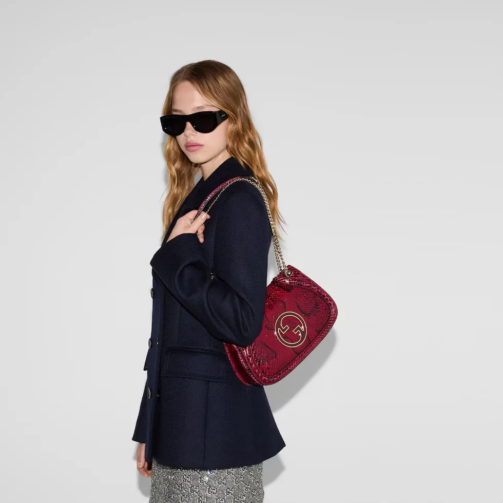 구찌 Gucci Blondie 파이톤 미디엄 숄더백 815715LU3JS6207
