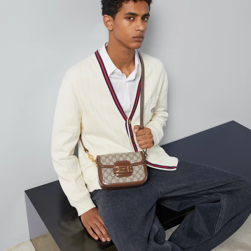 구찌 Gucci Horsebit 1955 스몰 숄더백 658574HUHHG8565