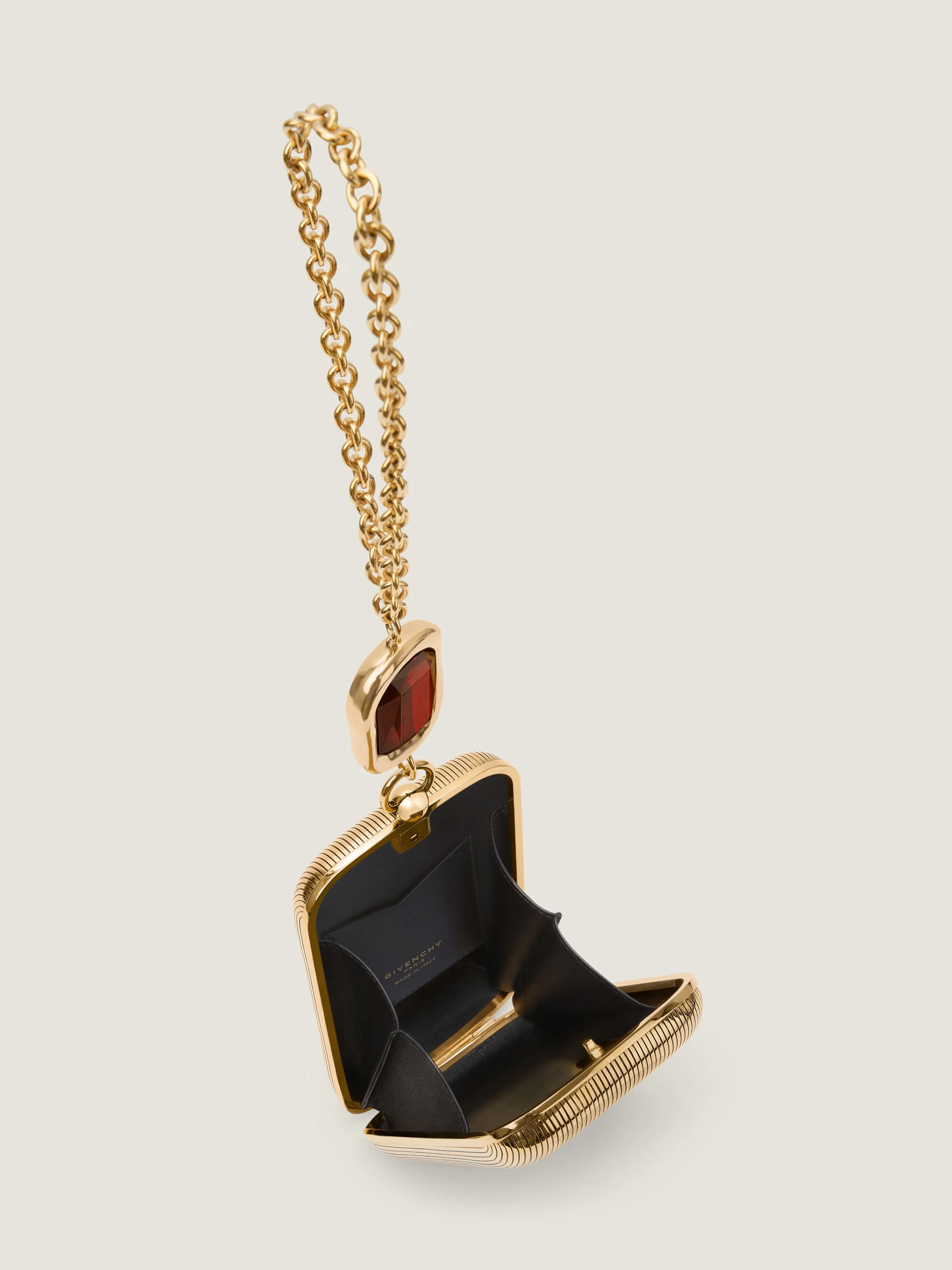 지방시 이브닝 클러치 in metal with crystal jewel BB5150B2BQ-715