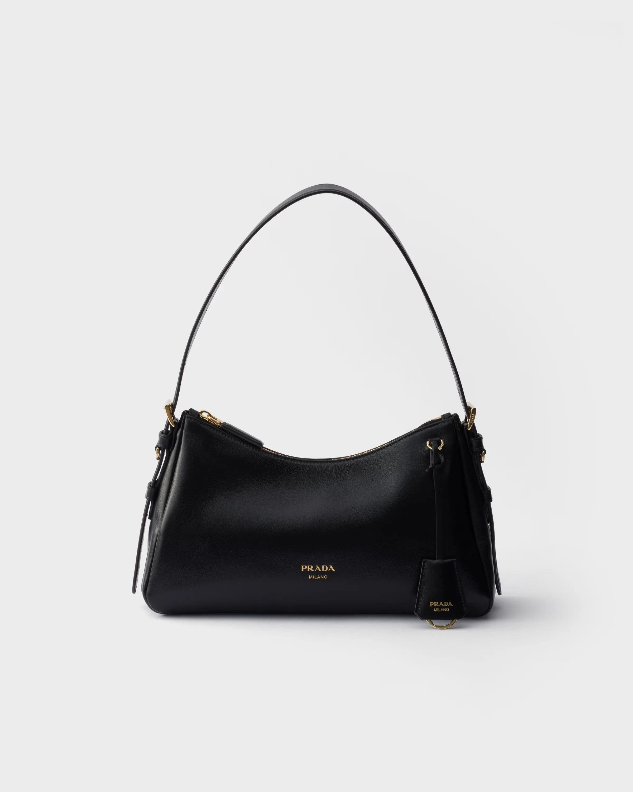 프라다 Prada Aimée 미디엄 레더 숄더백 1BC229_2ZRN_F0002_V_LEY
