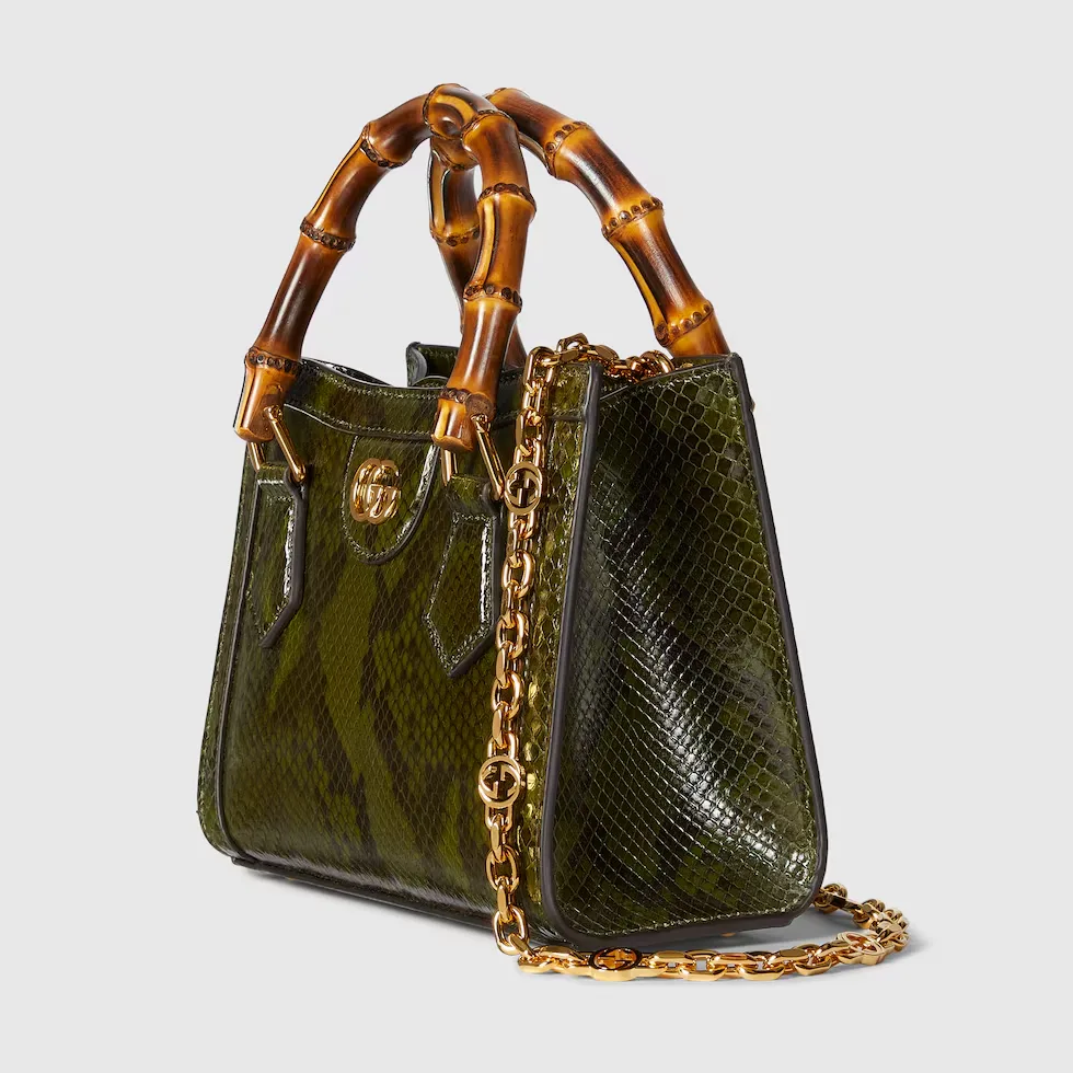구찌 Gucci Diana 파이톤 스몰 토트백 675800EKN0G3037
