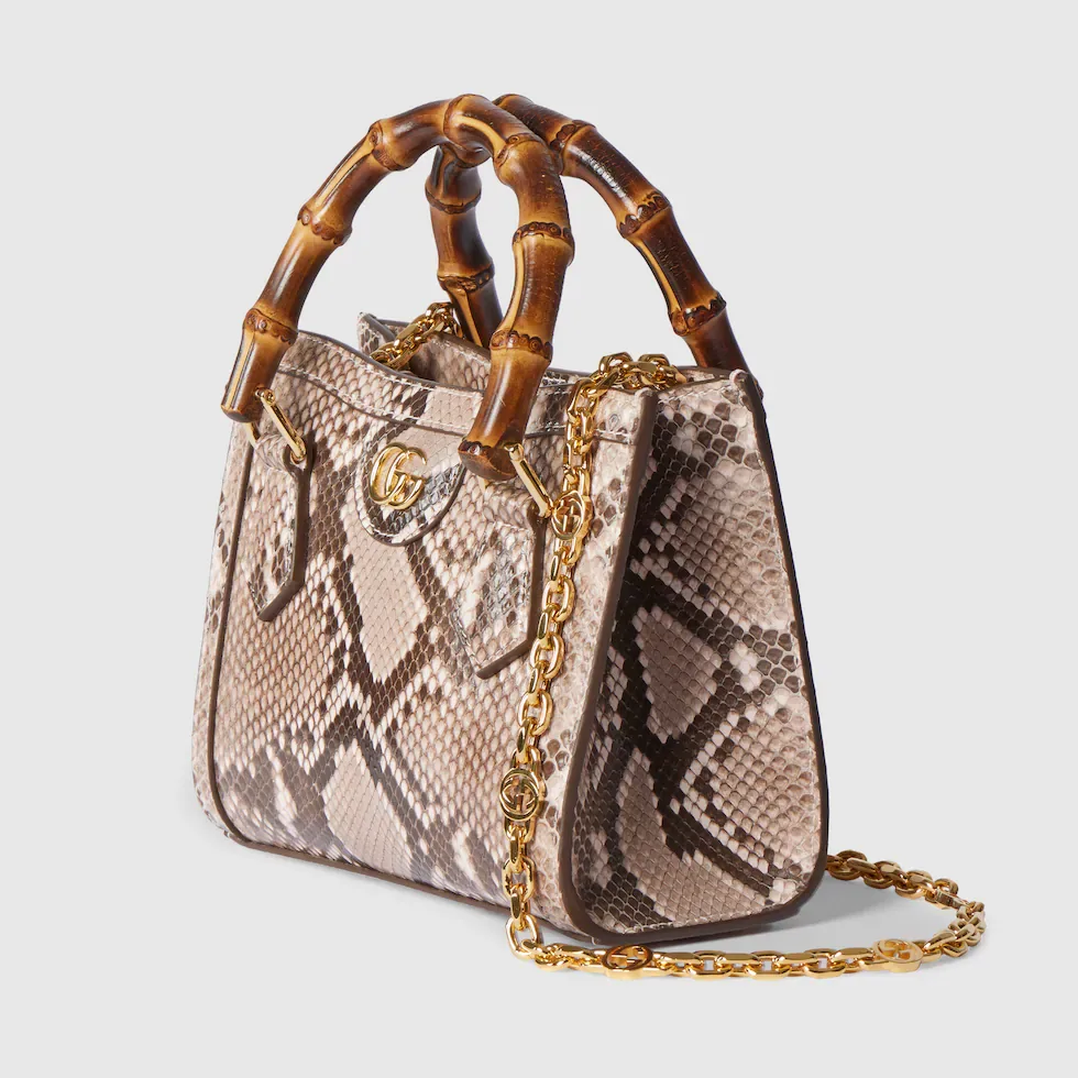 구찌 Gucci Diana 파이톤 스몰 토트백 675800EKN0G5734