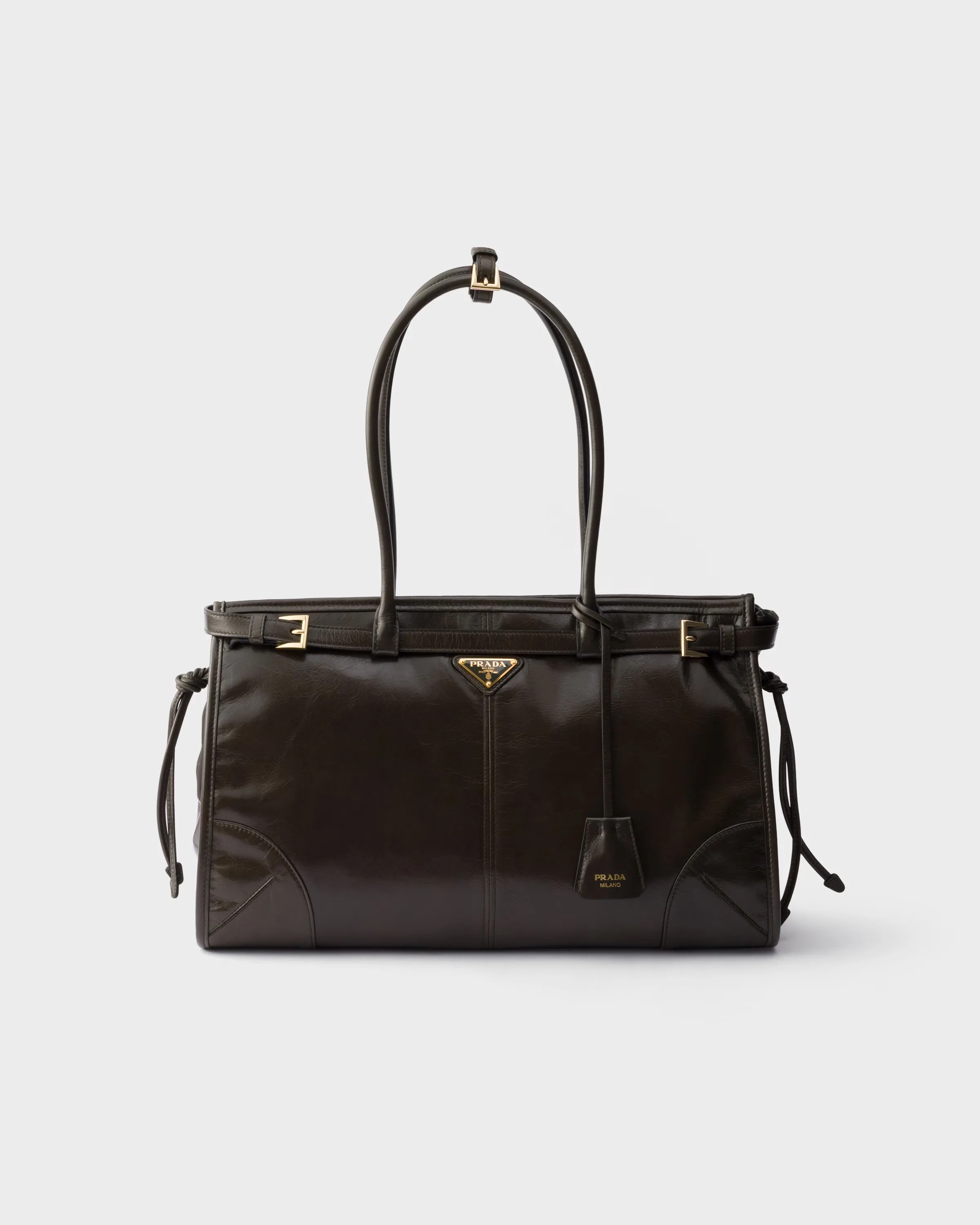 프라다 Prada Bonnie 라지 레더 핸드백 1BA433_2CYR_F01D6_V_MOM