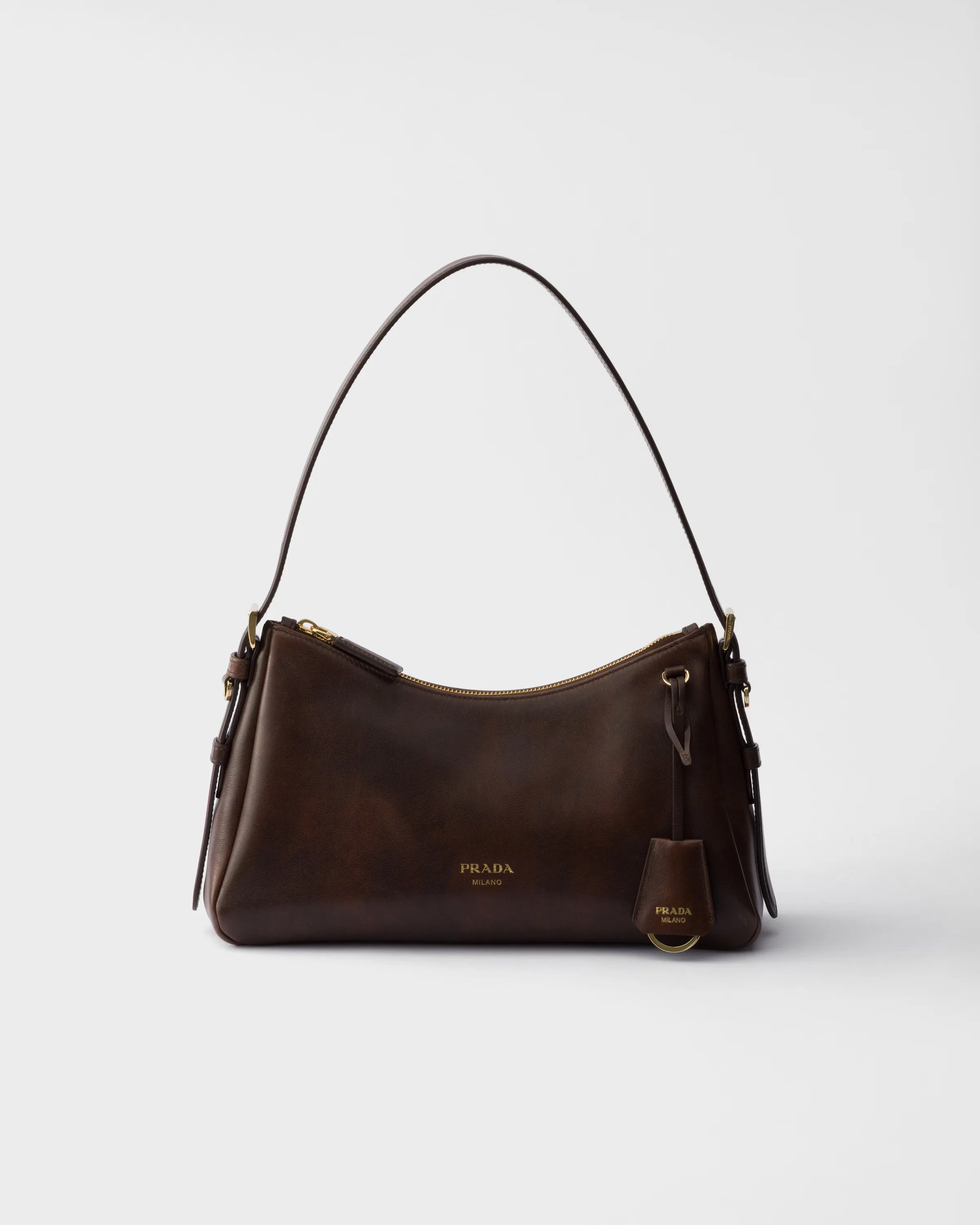 프라다 Prada Aimée 미디엄 레더 숄더백 1BC229_2ZRN_F0002_V_LEY