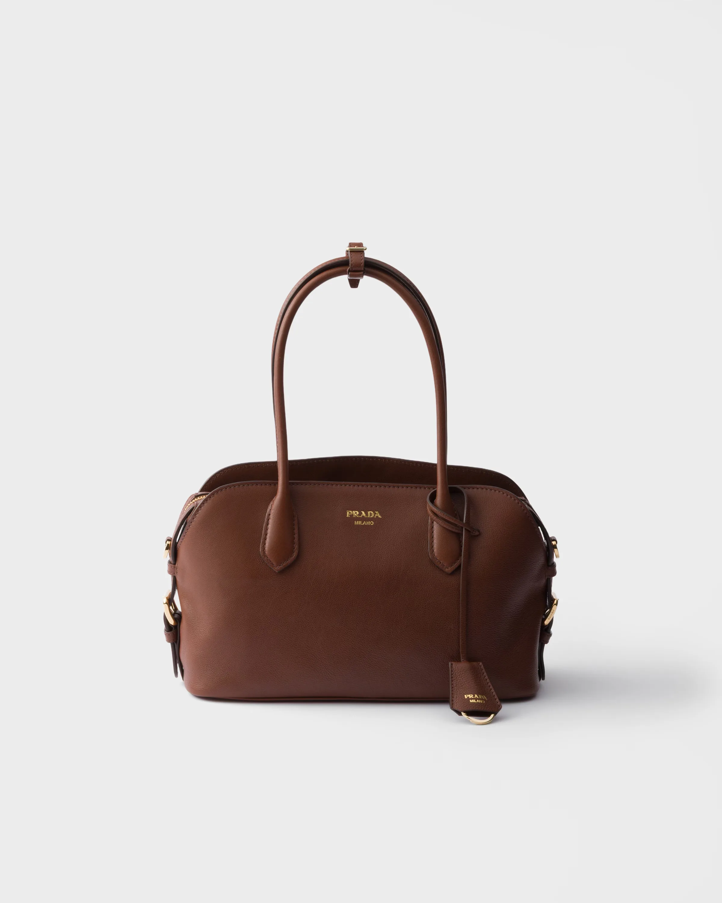 프라다 Prada Signet 미디엄 레더 토트백 1BG609_2HF2_F0002_V_DOO