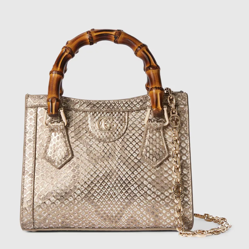 구찌 Gucci Diana 파이톤 스몰 토트백 675800EKN0G5734