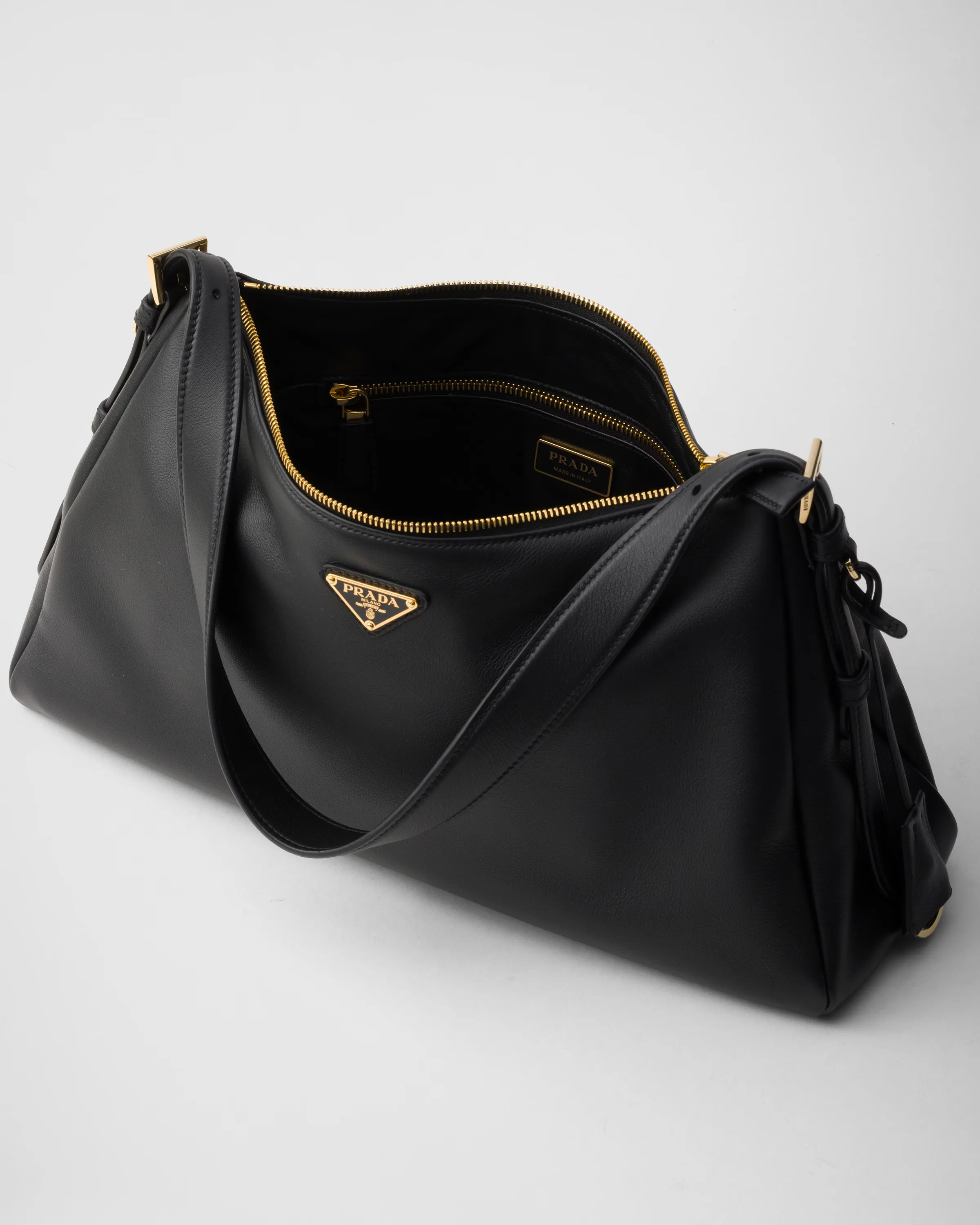 프라다 Prada Aimée 라지 레더 숄더백 1BC228_2CYS_F0002_V_LVM