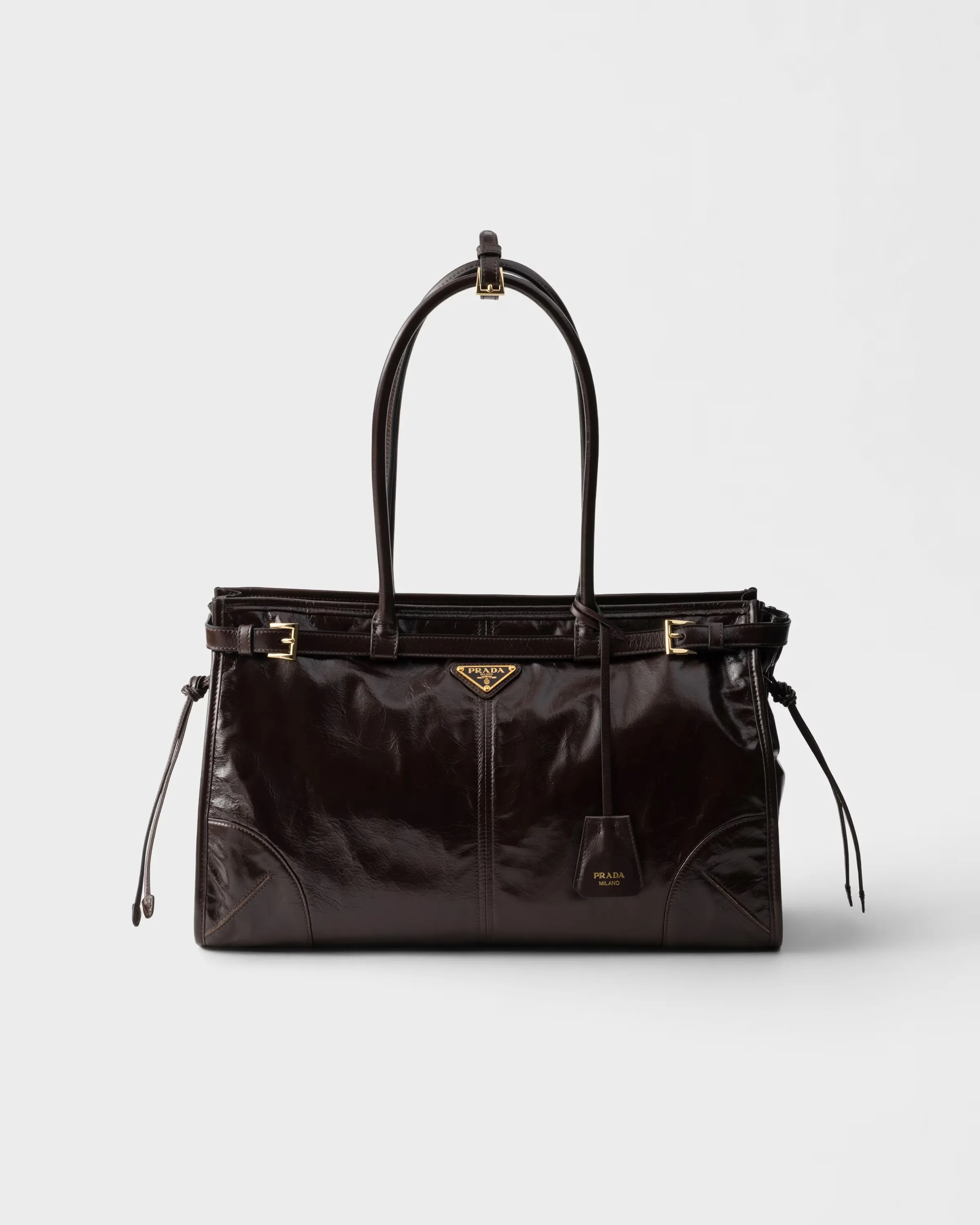 프라다 Prada Bonnie 라지 레더 핸드백 1BA433_2CYR_F01D6_V_MOM