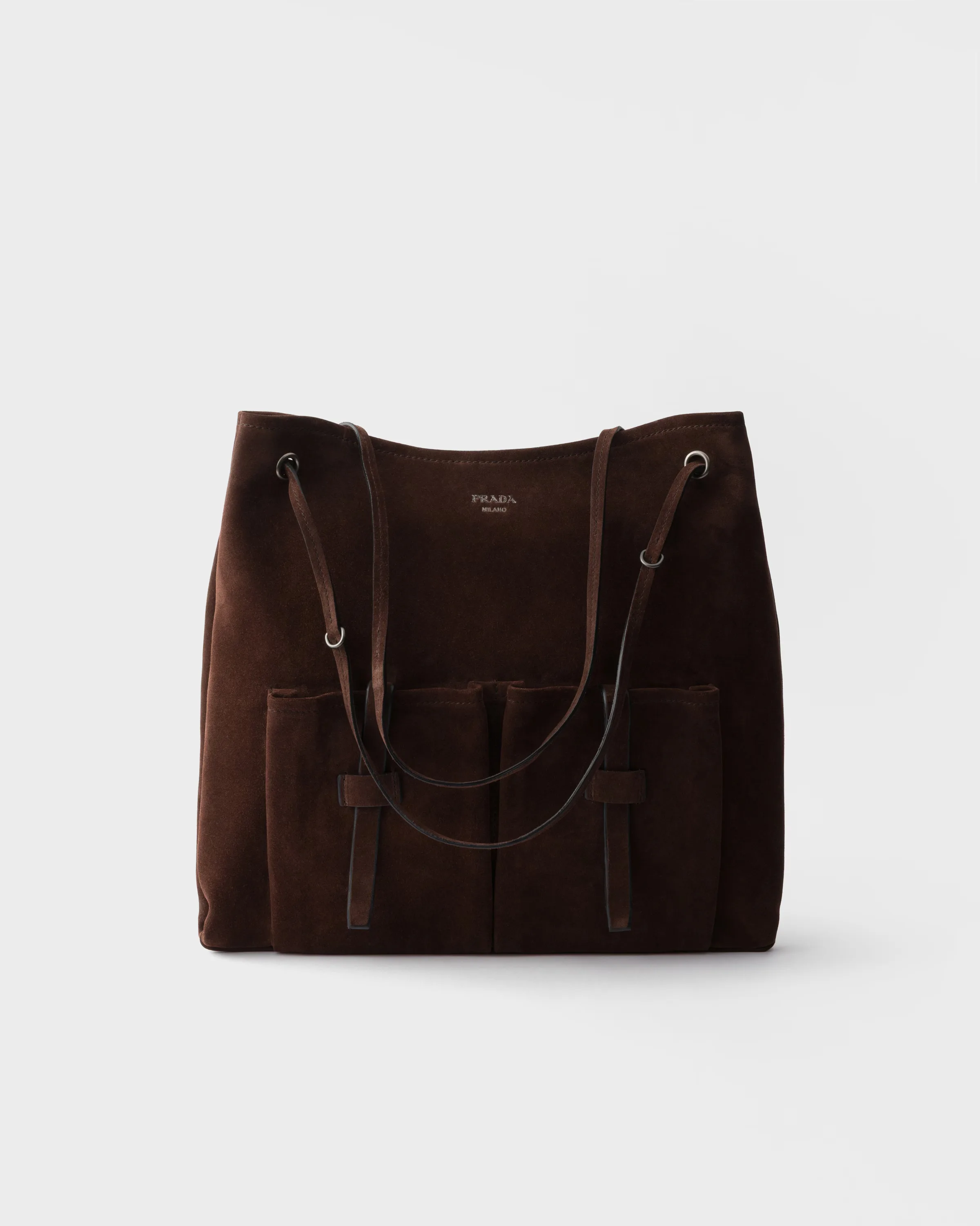 프라다 Prada Route 라지 스웨이드 백 1BC289_2C4S_F0003_V_OOO